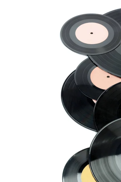 Primer Plano Lotes Discos Vinilo — Foto de Stock