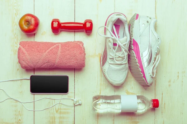 spor malzeme yükseltilmiş görünümünü ahşap tablo