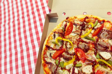 taze lezzetli pizza, yakın