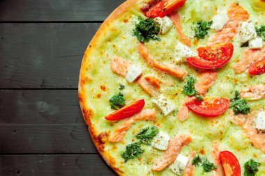 taze lezzetli pizza, yakın