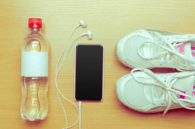 spor malzeme yükseltilmiş görünümünü ahşap tablo