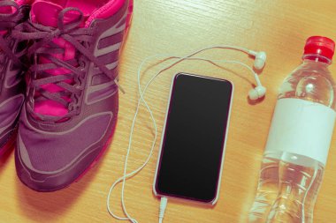 spor malzeme yükseltilmiş görünümünü ahşap tablo