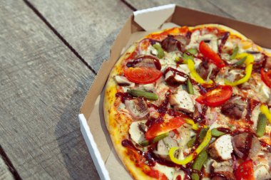 taze lezzetli pizza, yakın