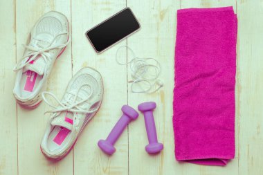 spor malzeme yükseltilmiş görünümünü ahşap tablo