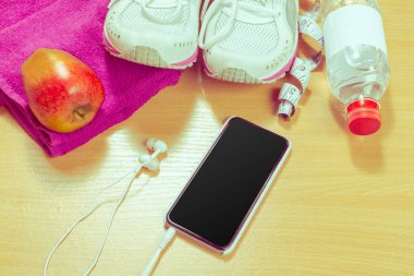 spor malzeme yükseltilmiş görünümünü ahşap tablo