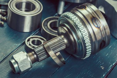 farklı metal araba parçaları Close-up 