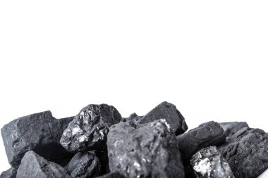 Beyaz doğal ahşap kömür göl kenarında