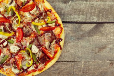 taze lezzetli pizza, yakın