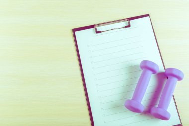 Egzersiz planı ve spor donanımları