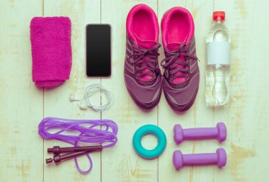 spor malzeme yükseltilmiş görünümünü ahşap tablo