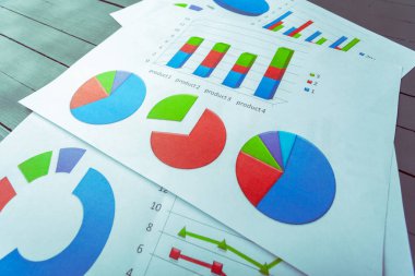 Grafik grafik analiz yüksek açılı görünüş