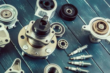 farklı metal araba parçaları Close-up 