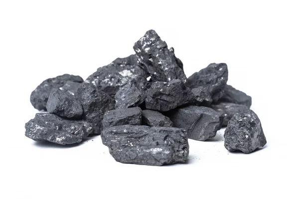 白色天然木炭 — 图库照片