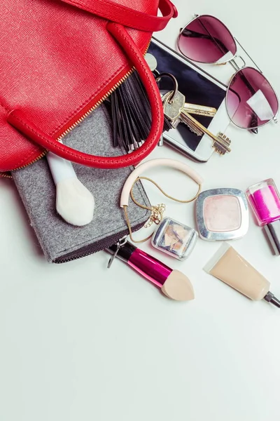 Contents of woman\'s bag