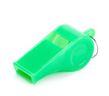 Klasik antrenörler izole üzerinde beyaz arka plan ıslık