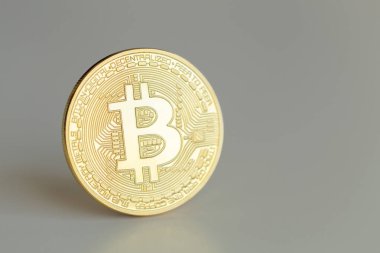 Fotoğraf altın Bitcoin. İş