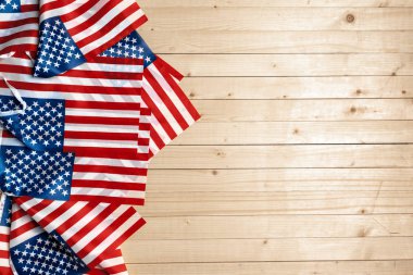 Beyaz, kırmızı ve mavi Amerikan bayrağı Close-up