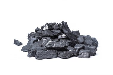 Beyaz doğal ahşap kömür göl kenarında