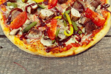 taze lezzetli pizza, yakın