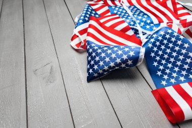 Beyaz, kırmızı ve mavi Amerikan bayrağı Close-up