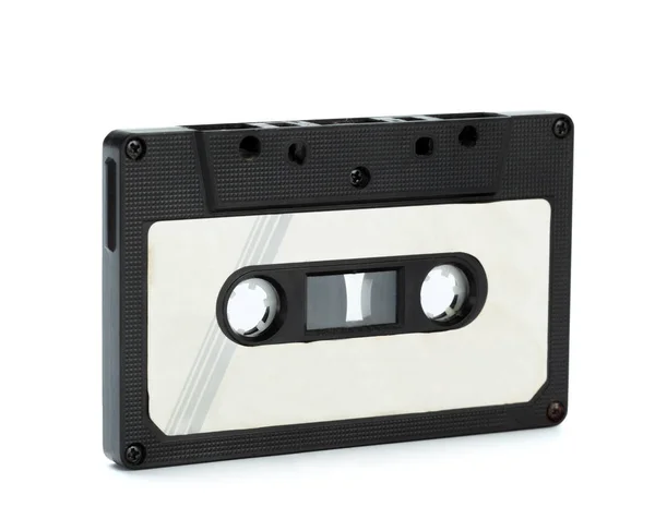 孤立在白色背景上的老式盒式磁带 — 图库照片