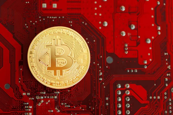 Fotoğraf altın Bitcoin. İş