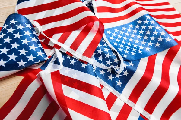 Beyaz, kırmızı ve mavi Amerikan bayrağı Close-up