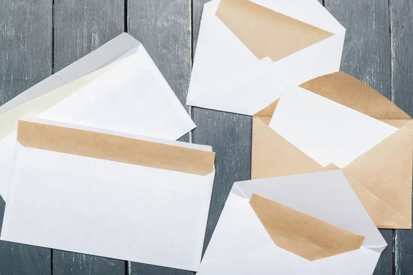 Photo Blank Envelopes Close — Stock Photo, Image