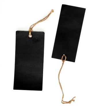 Boş alışveriş etiket Isolated beyaz şablonları