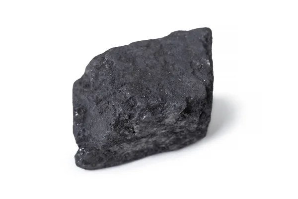 Carbón Leña Natural Aislado Sobre Blanco —  Fotos de Stock