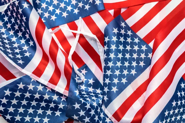 Beyaz, kırmızı ve mavi Amerikan bayrağı Close-up