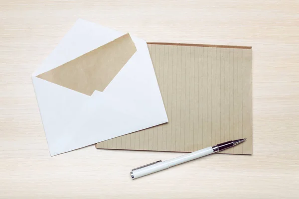 Foto Envelopes Branco Close — Fotografia de Stock