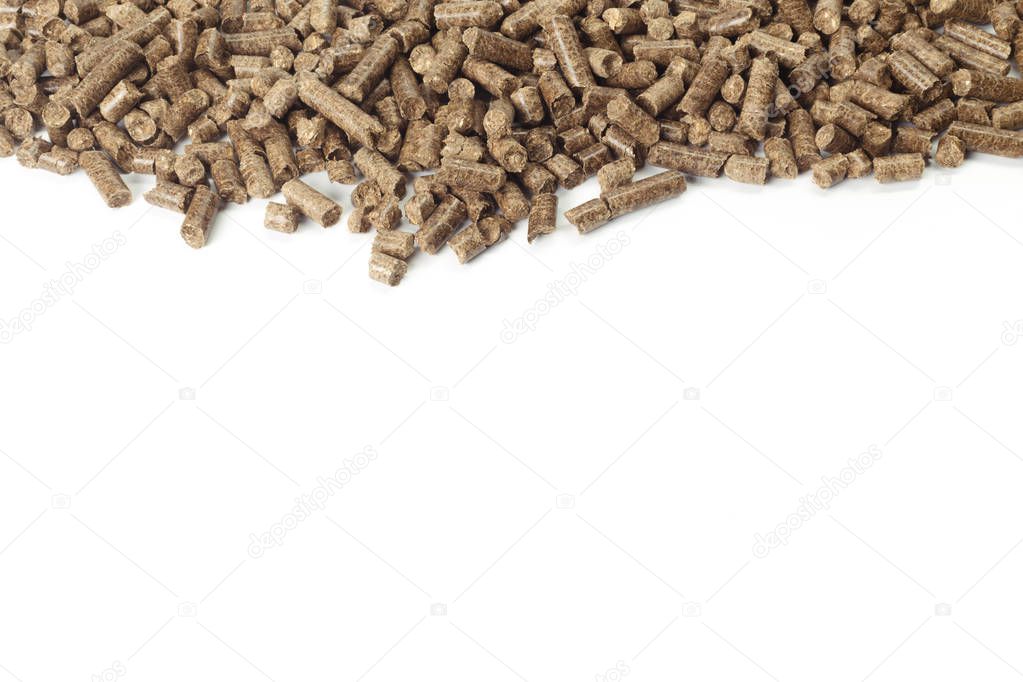 Energy. Pellets on the table