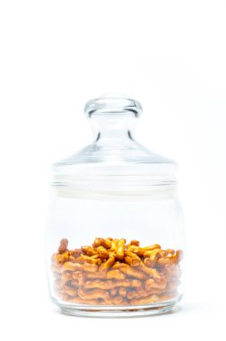 tanımlama bilgilerini bretzels beyaz arka plan üzerinde