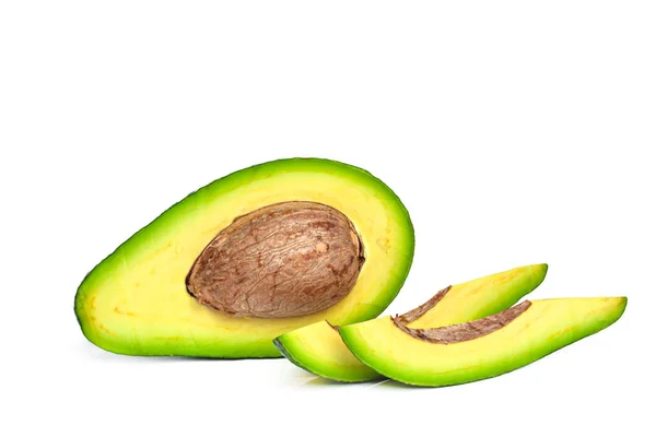 Avocado Isoliert Auf Weißem Hintergrund — Stockfoto