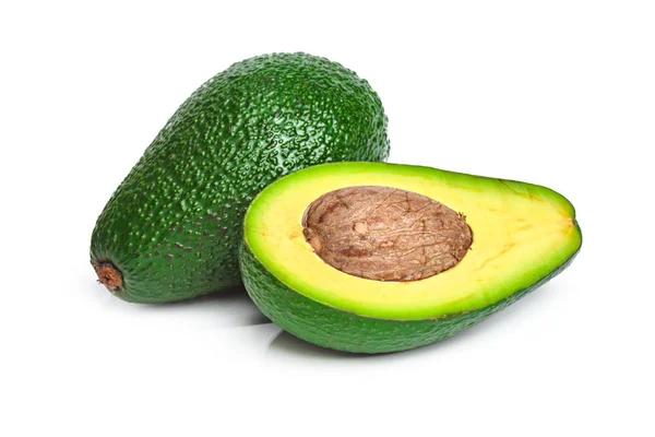 Avocado Geïsoleerd Witte Achtergrond — Stockfoto