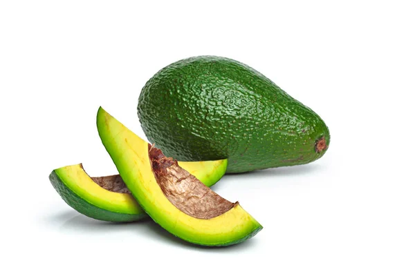 Avocado Isoliert Auf Weißem Hintergrund — Stockfoto