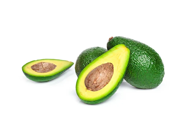 Avocado Geïsoleerd Witte Achtergrond — Stockfoto