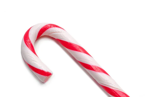 Christmas Candy Cane Isolated White — Stock Photo, Image