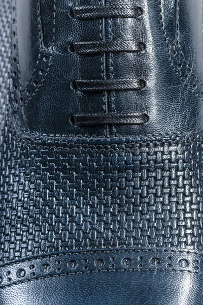 革製紳士靴のクローズ アップ — ストック写真