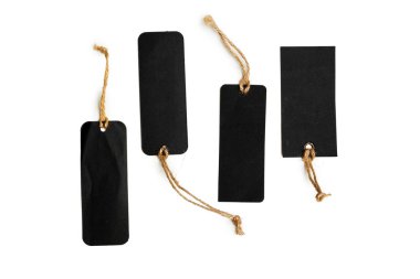 Boş alışveriş etiket Isolated beyaz şablonları