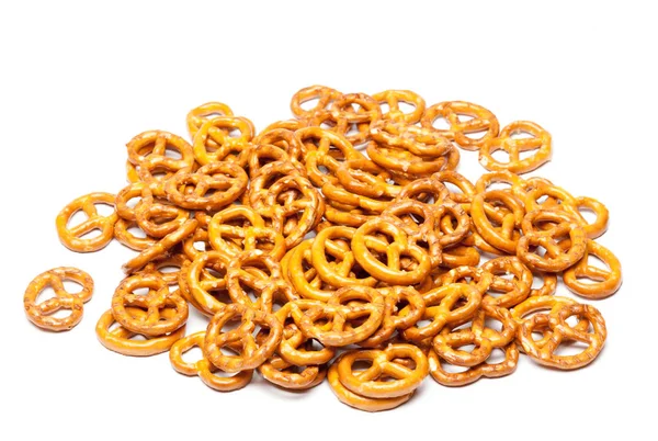 Cookies Bretzels White Background — Stock Photo, Image