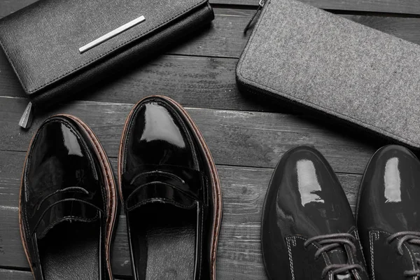 Trendy Achtergrond Van Vrouwelijke Schoenen Accessoires — Stockfoto