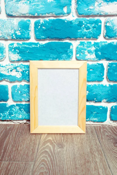 Picture Frame Brick Wall — Stock Photo, Image