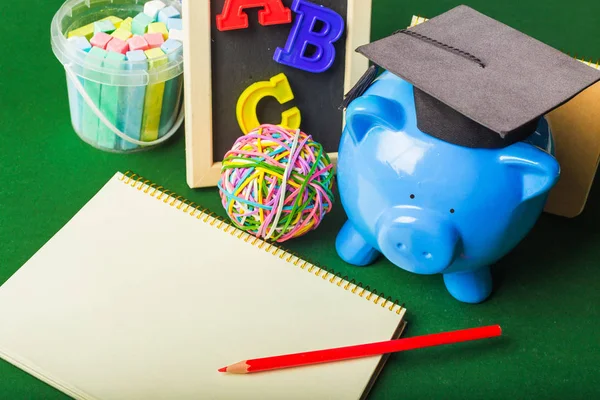 College Graduate Student Diploma Piggy Bank — Stock Photo, Image