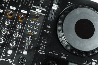 DJ ekipmanları yakın çekim