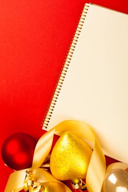 Noel arka plan, üstten görünüm