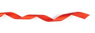 Beyaz bir arka plan üzerinde şerit