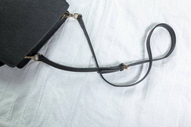 Kadın çanta üzerinde beyaz Tekstil