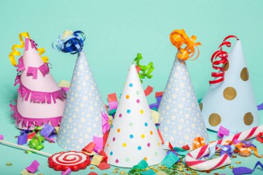 Çeşitli parti öğeleri, görünümü kapatın